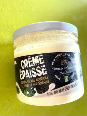 Crème fraiche épaisse Bio Alsace France -250g Crème fraiche épaisse Bio Alsace France -250g