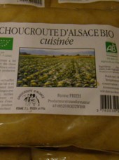 Choucroute cuisinée Bio d'Alsace France -650g
