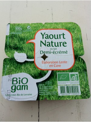 Yaourt Nature 1/2 écrémé Bio X4 Lorraine Yaourt Nature 1/2 écrémé Bio X4 Lorraine