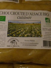 Choucroute cuisinée Frieh Bio d'Alsace France -400g