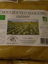 Choucroute cuisinée Frieh Bio d'Alsace France -600g