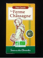 Pois cassés verts Bio Ferme de Chassagne -500g