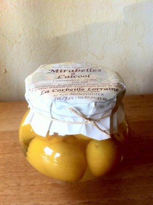 Bocal de Mirabelles &agrave; l'alcool 235ml