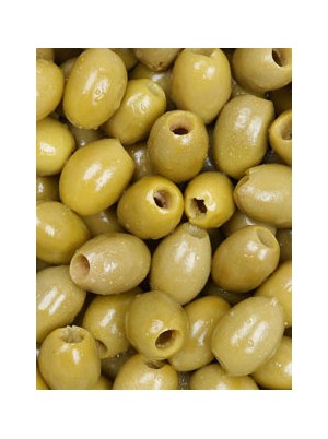 Pot d'olives vertes dans huile aux herbes dénoyautées Bio de Grèce- 250g