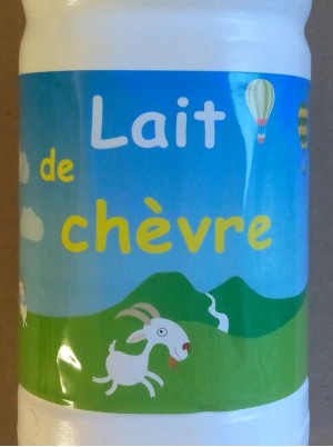 Lait de chèvre stérilisé Bio d'Ardèche France - 75cl