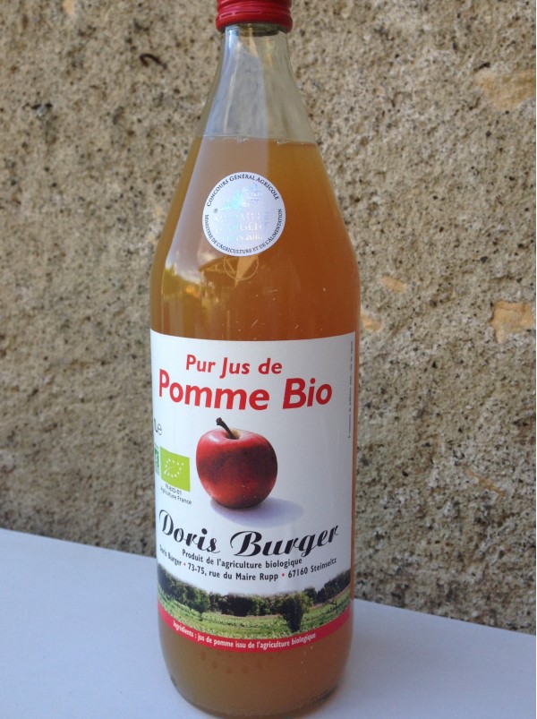 Pur jus de Pomme Bio d'Alsace filtré- 1L - Au terroir d'Anne Flo