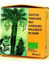 Dattes Fraîches Mazafati Bio d'Iran- paquet de 250g