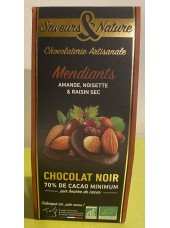 Mendiants au chocolat Noir Bio France-125g 