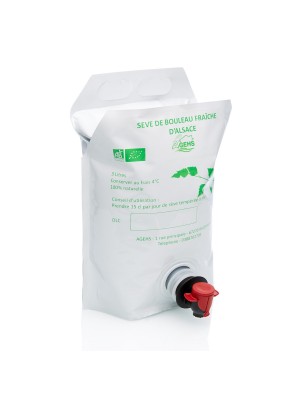 S&egrave;ve de bouleau fra&icirc;che Bio d'Alsace France - cubi de 3L
