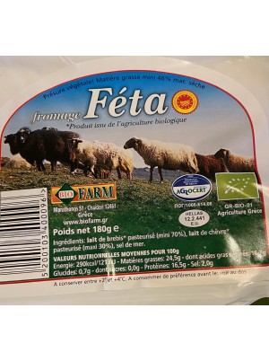 Feta nature 180g Bio de Grèce