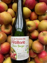 Jus de pomme pétillant Burger Bio Alsace-75cl (sans alcool)