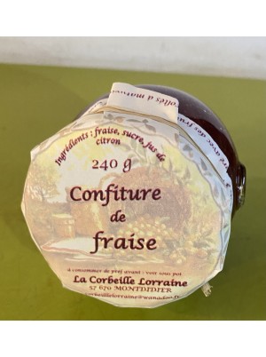 Confiture de fraise artisanale de Lorraine-240g