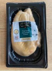Disponible semaine prochaine: Lobe de foie gras de Canard frais éveiné Origine Sud-Ouest France-500g 