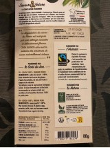 Chocolat Bio 100% Cacao origine Pérou