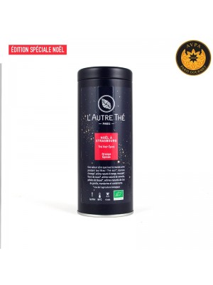 Noël à Strasbourg Bio - boite métal 90g (Thé noir de Noël bio Agrumes - Epices)