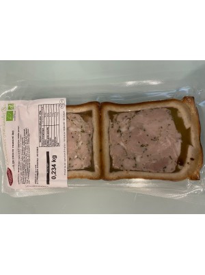 Pâté en croûte Bio Alsace- 2 tranches (env 200g)