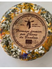 Chèvre fermier frais Bio aux fleurs d'Alsace(Bambois)