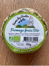 Fromage de brebis frais ail aux fines herbes Bio Alsace - la pièce
