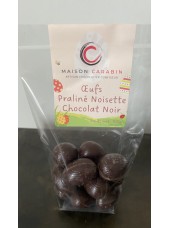 Oeufs Praliné Noisette Chocolat Noir-100g (Maison Carabin)