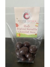 Oeufs Praliné Noisette Chocolat Noir-100g (Maison Carabin)