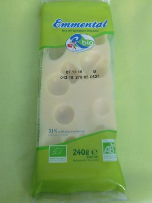 Emmental Bio de Franche Comté la portion 200g