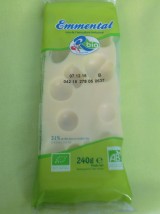 Emmental Bio de Franche Comté la portion 240g